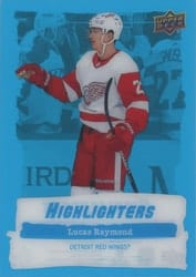 2022-23 Upper Deck Highlighters Lucas Raymond #HL-20 card