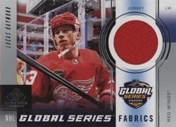2024-25 SP Game Used 2023 Global Series Sweden Fabrics Lucas Raymond #GSF-LR card