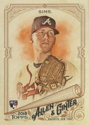 2018 Topps Allen & Ginter Base Set Lucas Sims #103 card