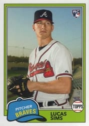 2018 Topps Archives Base Set Lucas Sims #247 card