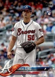 2018 Topps Base Set Lucas Sims #278 card