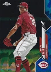 2020 Topps Chrome Sapphire Edition Base Set Lucas Sims #496 card