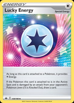 Chilling Reign Lucky Energy #158 card