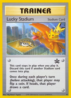 1999 Wizards Black Star Promos Lucky Stadium #41 card