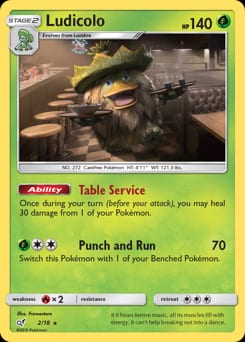 2019 Detective Pikachu Ludicolo #2 card