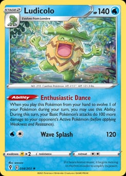2021 Evolving Skies Ludicolo #34 card