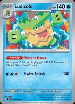 Journey Together Ludicolo #37 card