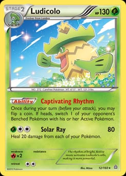 Primal Clash Ludicolo #12 card