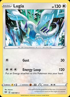 2020 Darkness Ablaze Lugia #140 card