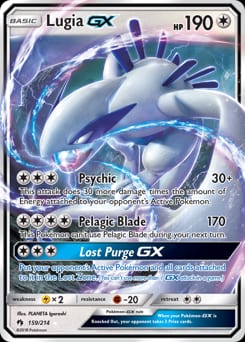 Lost Thunder Lugia-GX #159 card