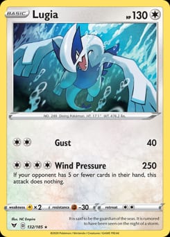 Vivid Voltage Lugia #132 card
