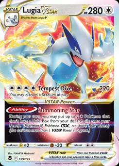 2022 Silver Tempest Lugia VSTAR #139 card