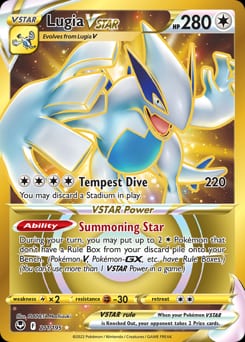 2022 Silver Tempest Lugia VSTAR #211 card
