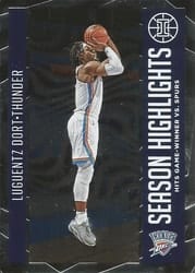2020-21 Panini Illusions Season Highlights Luguentz Dort #20 card