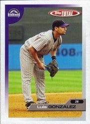 2005 Topps Total Base Set Luis A. Gonzalez #37 card