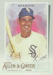 2020 Topps Allen & Ginter Base Set Luis Aparicio #348 card