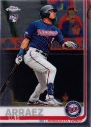 2019 Topps Chrome Update Base Set Luis Arraez #45 card