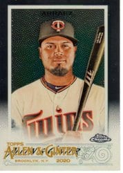 2020 Topps Allen & Ginter Chrome Base Set Luis Arraez #240 card