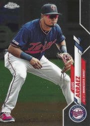 2020 Topps Chrome Base Set Luis Arraez #172 card