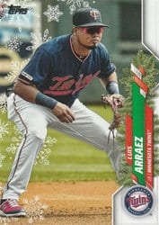 2020 Topps Holiday Base Set Luis Arraez #HW32 card