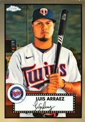 2021 Topps Chrome Platinum Anniversary Base Set Luis Arraez #263 card