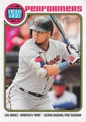 2023 Topps Heritage New Age Performers Luis Arraez #NA-20 card