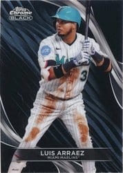 2024 Topps Chrome Black Base Set Luis Arraez #30 card