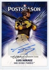 2025 Topps Postseason Performance Autograph Luis Arraez #PPA-LA card