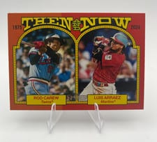 2024 Topps Heritage Then And Now Luis Arraez / Rod Carew #TAN-7 card