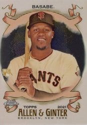 2021 Topps Allen & Ginter Chrome Base Set Luis Basabe #238 card