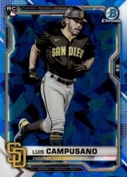 2021 Bowman Chrome Sapphire Edition Base Set Luis Campusano #37 card