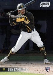2021 Stadium Club Chrome Base Set Luis Campusano #225 card