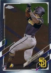 2021 Topps Chrome Base Set Luis Campusano #135 card