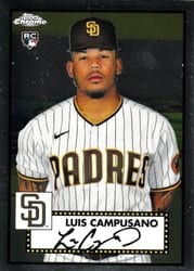 2021 Topps Chrome Platinum Anniversary Base Set Luis Campusano #83 card