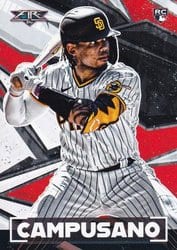 2021 Topps Fire Base Set Luis Campusano #80 card