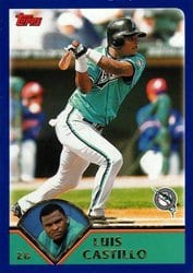 2003 Topps Base Set Luis Castillo #53 card