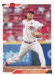 2020 Bowman Heritage Base Set Luis Castillo #56 card