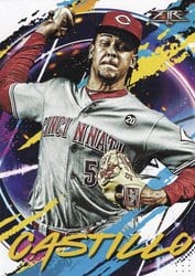 2020 Topps Fire Base Set Luis Castillo #100 card
