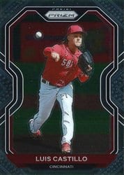 2021 Panini Prizm Base Set Luis Castillo #210 card