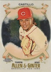 2021 Topps Allen & Ginter Chrome Base Set Luis Castillo #159 card