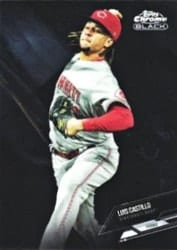 2021 Topps Chrome Black Base Set Luis Castillo #20 card