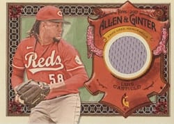 2022 Topps Allen & Ginter Relics (Pattern A) Luis Castillo #AGRA-LC card