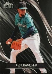 2024 Topps Chrome Black Base Set Luis Castillo #32 card
