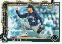 2025 Topps Holiday Base Set Luis Castillo #H152 card