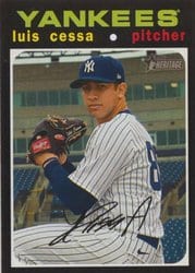 2020 Topps Heritage Base Set Luis Cessa #686 card