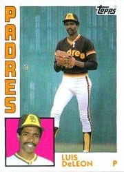 1984 Topps Base Set Luis DeLeon #38 card