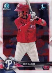 2018 Bowman Chrome Prospects Luis Garcia #BCP75 card