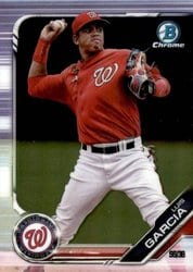2019 Bowman Chrome Prospects Luis Garcia #BCP-64 card