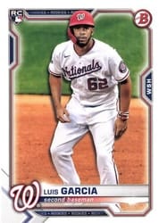 2021 Bowman Base Set Luis Garcia #5 card
