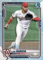2021 Bowman Chrome Base Set Luis Garcia #74b card